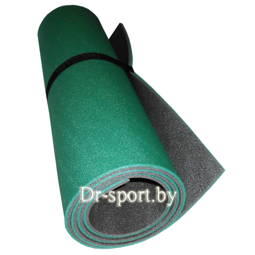 Коврик (пенка) гимнастический/туристический 12*0,6L1.8 зеленый/антрацит